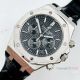 Best Copy Audemars Piguet Chronograph Royal Oak Watch Black Leather Strap (2)_th.jpg